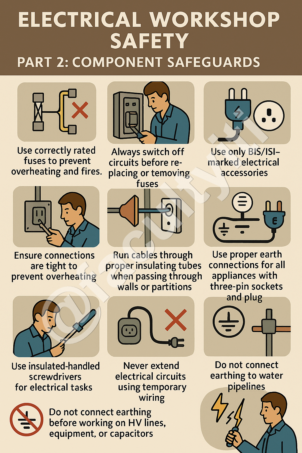Electrical Workshop Safety for Component Safeguards