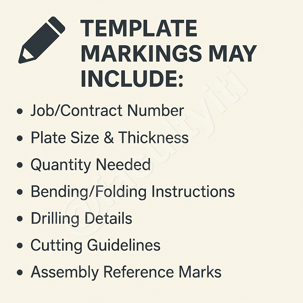 What are the Template Markings ?