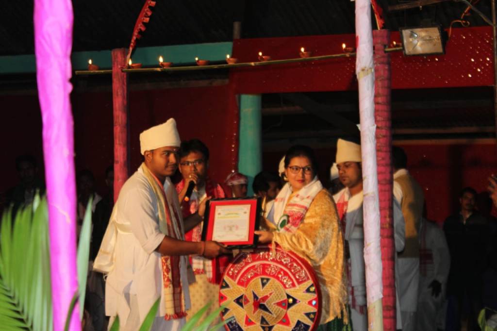 Anajori Award to Mrs Trishna Mani Laskar on 14th N